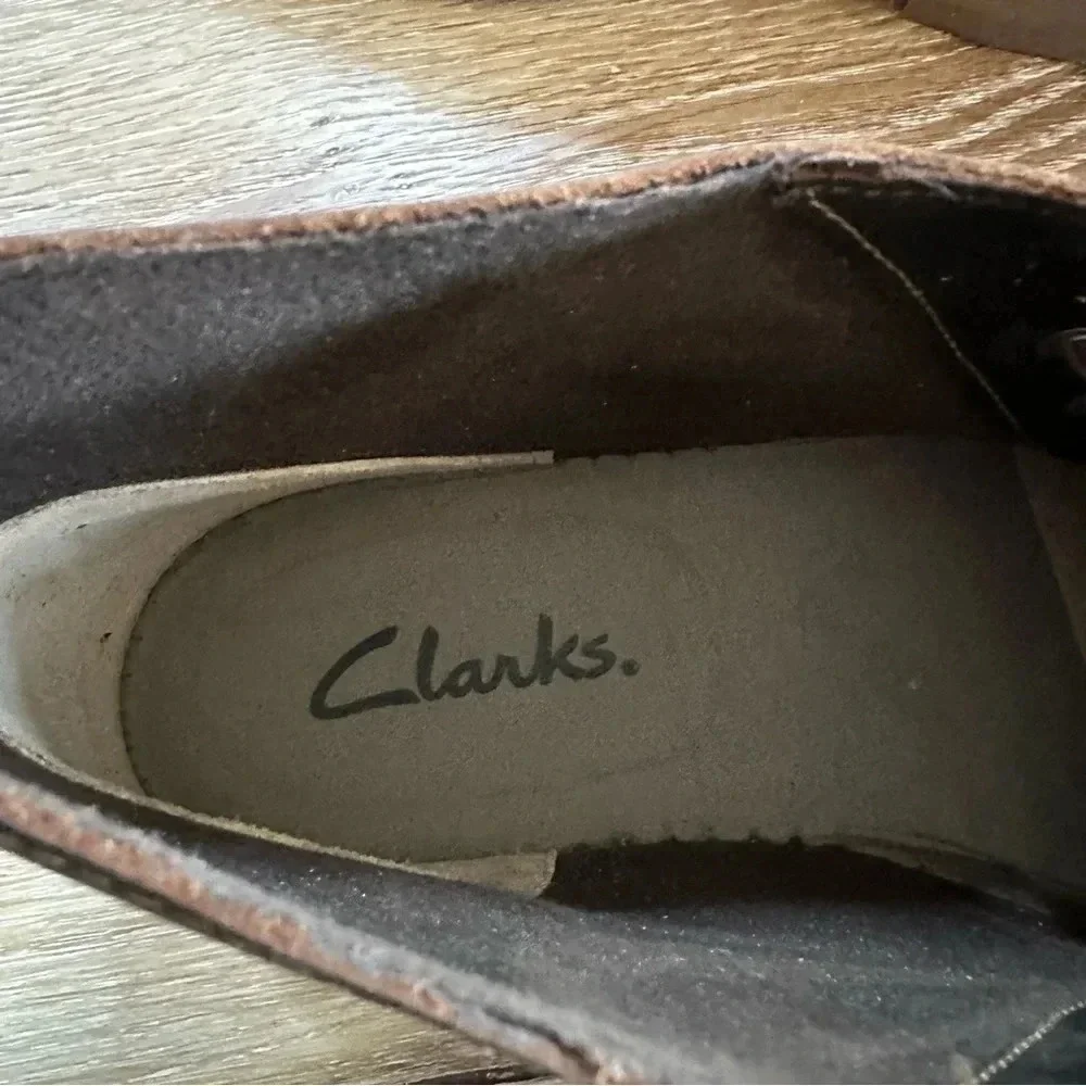 Clarks Bushacre 2 Brown Leather Boot Size Men's 8 GUC